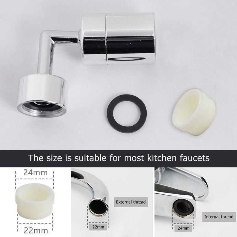 🚿 AquaTwist 720° Faucet Head