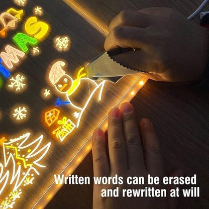 💡 GlowNote 3D LED Writing Pad